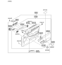 Diagram for 2010 Hyundai Genesis Armrest - 82350-3M000-ABR