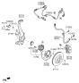 Diagram for 2008 Hyundai Genesis Control Arm Bolt - 51735-3M000