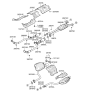 Diagram for Hyundai Genesis G70 Exhaust Hanger - 28761-3M300