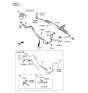 Diagram for Hyundai Genesis Power Steering Hose - 57510-3M900