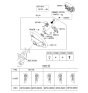 Diagram for 2008 Hyundai Genesis Steering Wheel - 56110-3M150-BR