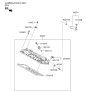 Diagram for Hyundai Santa Fe Valve Cover Gasket - 22441-3C710
