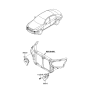 Diagram for 2009 Hyundai Genesis Horn - 96620-3M000