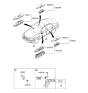 Diagram for 2011 Hyundai Genesis Power Window Switch - 93570-3M400-A4