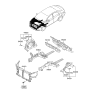 Diagram for 2009 Hyundai Sonata Dash Panels - 64300-3S000