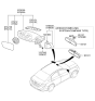 Diagram for 2009 Hyundai Sonata Car Mirror - 87610-3Q110