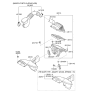 Diagram for 2013 Hyundai Sonata Air Filter Box - 28110-3Q100