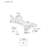 Diagram for 2009 Hyundai Sonata Front Cross-Member - 62400-2T200