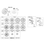 Diagram for Hyundai Sonata Wheel Cover - 52960-3Q010