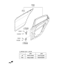 Diagram for 2010 Hyundai Sonata Door Hinge - 79410-3K000