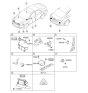 Diagram for 2012 Hyundai Sonata Hybrid Horn - 96630-3S000