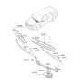 Diagram for Hyundai Sonata Wiper Arm - 98311-3S000