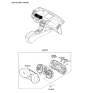 Diagram for 2009 Hyundai Sonata Speedometer - 94001-3Q013