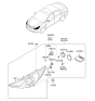 Diagram for Hyundai Headlight - 92102-3Q000