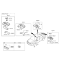 Diagram for 2014 Hyundai Sonata Dome Light - 92810-3Q011-TX