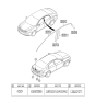 Diagram for Hyundai Sonata Emblem - 86300-0Q000