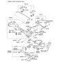 Diagram for 2011 Hyundai Sonata Rear Crossmember - 55405-4C050