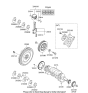 Diagram for 2014 Hyundai Santa Fe Sport Crankshaft - 23111-2G430