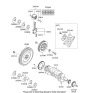 Diagram for 2009 Hyundai Sonata Piston Ring Set - 23040-2G400