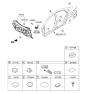 Diagram for Hyundai Sonata Dash Panels - 84120-3S100