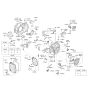 Diagram for Hyundai Santa Fe Sport Automatic Transmission Filter - 46321-3B010