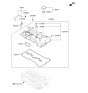 Diagram for Hyundai Santa Fe Sport PCV Valve - 26740-2G600