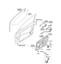 Diagram for 2010 Hyundai Sonata Window Motor - 82460-3Q001