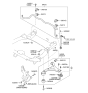 Diagram for 2012 Hyundai Azera Sway Bar Bracket - 54814-3R000