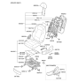 Diagram for 2013 Hyundai Sonata Seat Cover - 88360-3Q301-Y4A