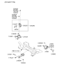 Diagram for 2010 Hyundai Sonata Engine Mount Torque Strut - 21950-2T000