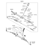 Diagram for Hyundai Azera Tie Rod End - 56820-3V100