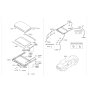 Diagram for 2009 Hyundai Sonata Sunroof - 81610-3Q000