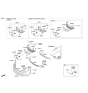 Diagram for 2011 Hyundai Sonata Grille - 86351-3Q800