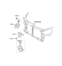 Diagram for 2010 Hyundai Sonata Horn - 96610-3K001