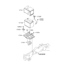 Diagram for 2013 Hyundai Sonata Battery Tray - 37150-2T000