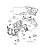 Diagram for 1994 Hyundai Accent Radiator Support - 64100-22313