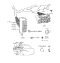 Diagram for 1995 Hyundai Accent Relay Block - 91830-22A00