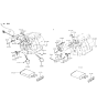 Diagram for 1999 Hyundai Tiburon Heater Core - 97221-22001