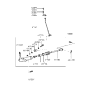 Diagram for Hyundai Excel Clutch Slave Cylinder - 41710-24A10
