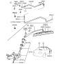 Diagram for 1998 Hyundai Accent Wiper Motor - 98700-22000