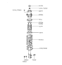 Diagram for 1996 Hyundai Accent Shock And Strut Mount - 55311-22000