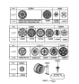 Diagram for Hyundai Accent Lug Nuts - 52950-24100