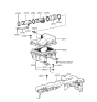Diagram for 1995 Hyundai Accent Air Duct - 28139-22050