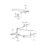 Diagram for 1999 Hyundai Accent Parking Brake Cable - 59760-22110