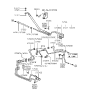 Diagram for 1995 Hyundai Accent Power Steering Hose - 57532-22000