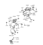 Diagram for 1997 Hyundai Elantra Brake Light Switch - 93810-22100