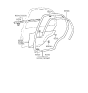 Diagram for 1994 Hyundai Accent Door Seal - 83220-22000