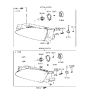 Diagram for Hyundai Accent Headlight - 92102-22050