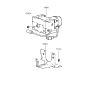 Diagram for 1995 Hyundai Accent ABS Control Module - 58910-22300