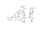 Diagram for 1997 Hyundai Accent Wheelhouse - 86811-22000